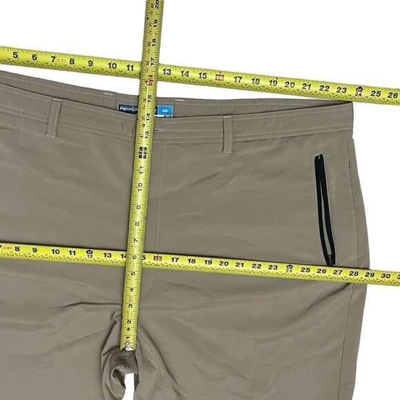 Roundtree & Yorke Performance Shorts Men’s 48 Tan  Pockets Stretch Flat Front - Picture 6 of 9
